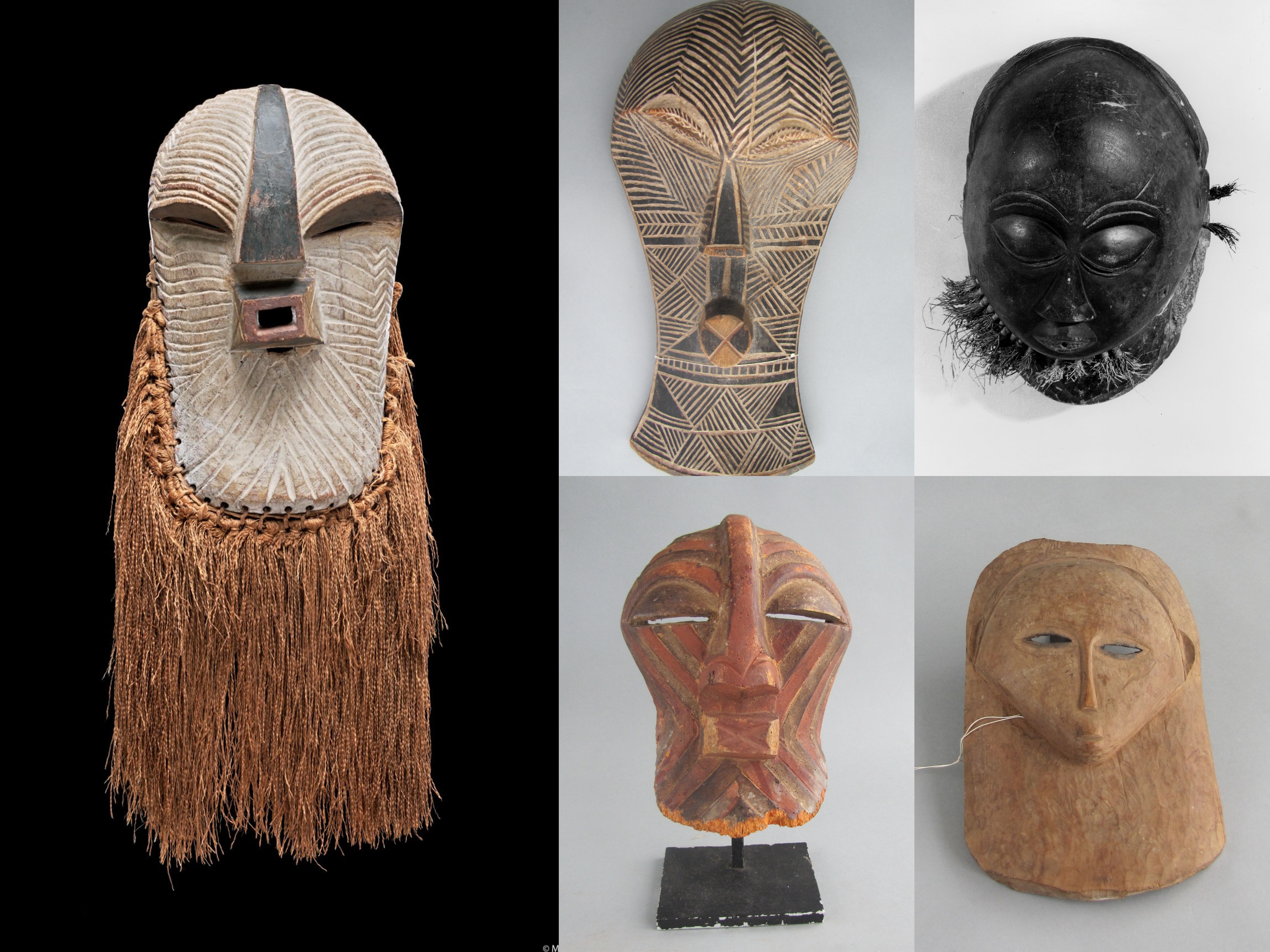 Bifwebe-Masken aus der Sammlung des Ethnologischen Museums © Ethnologisches Museum, Staatliche Museen zu Berlin 