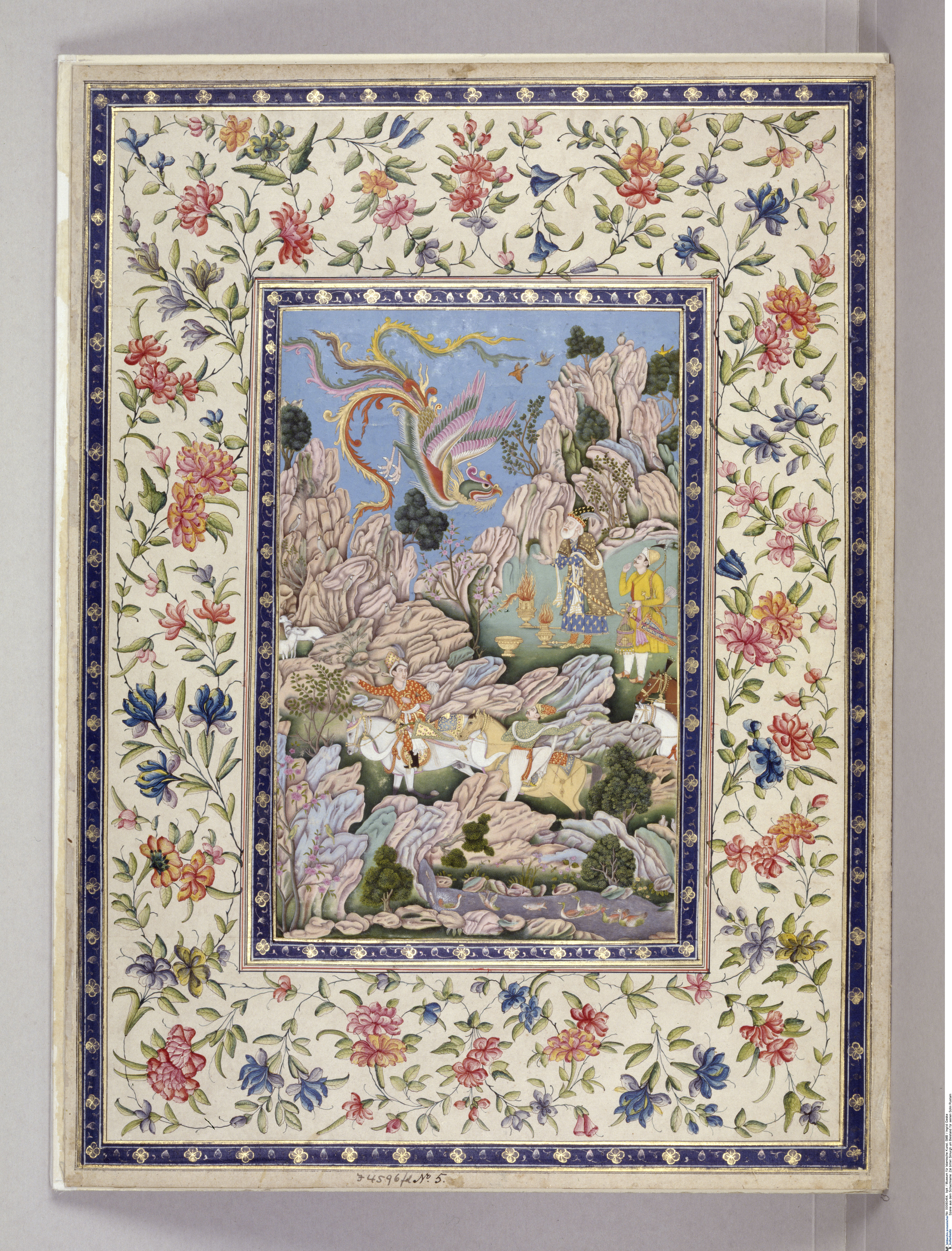 Albumblatt aus dem Shahname, Ident.-Nr. I.4596 fol 5, Museum für Islamische Kunst, Staatliche Museen zu Berlin, Foto: Ingrid Geske