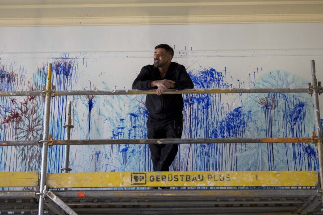 Mitternachtsgarten von Imran Qureshi, Museum für Islamische Kunst, Foto: Anika Büssemeier